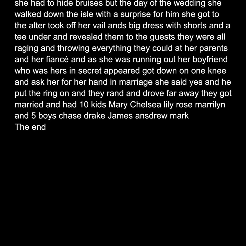 Story I wrote